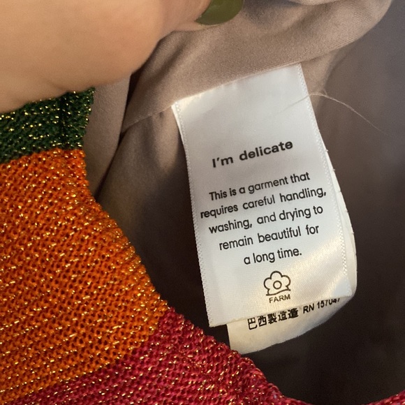 FARM Rio | Shimmering Striped One-Piece Swimsuit - Picture 11 of 12